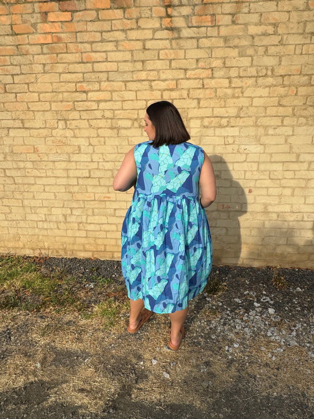 Isla on Vacay Dress in Great Barrier Reef Print - FINAL SALE