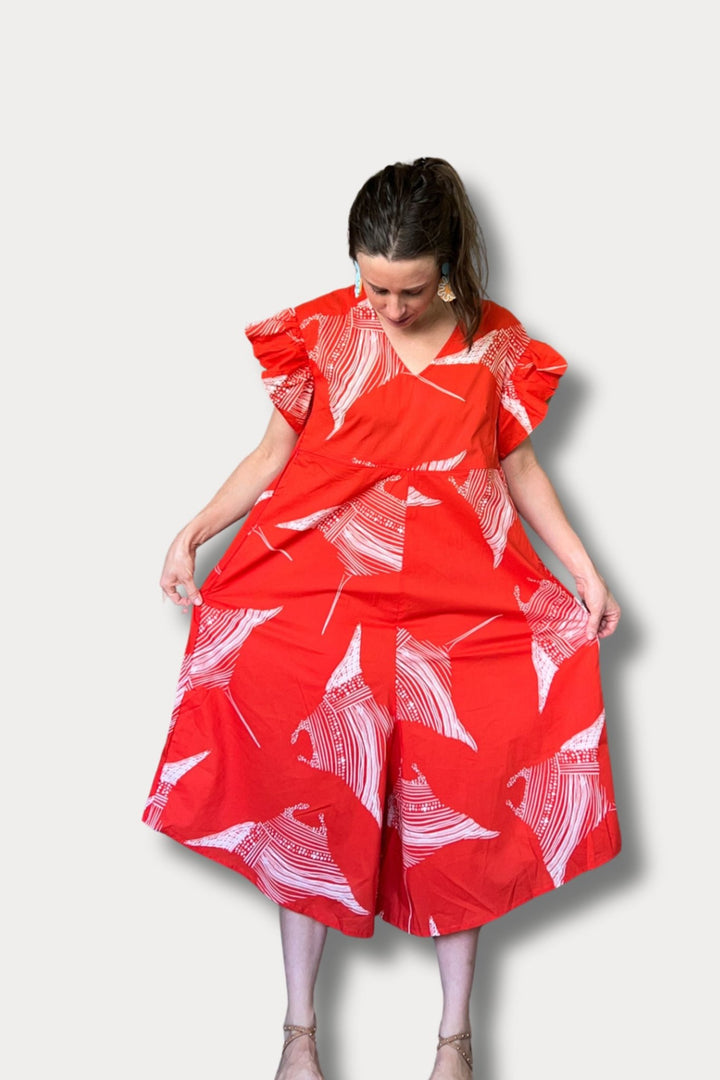 The Freddie Jumpsuit in Manta Ray - Rex and Isla