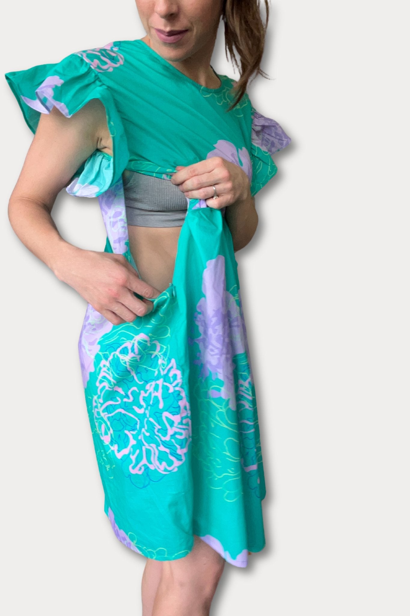 Wrap dress for breastfeeding hotsell