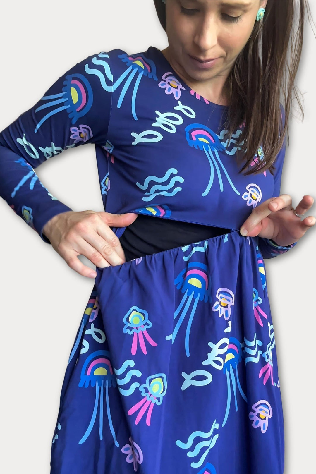 The Natalie Dress in Jelly Babies Print - Rex and Isla