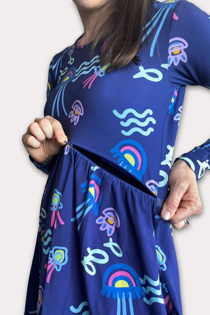 The Natalie Dress in Jelly Babies Print - Rex and Isla